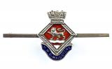 Royal Navy HMS Maidstone ships crest silver badge