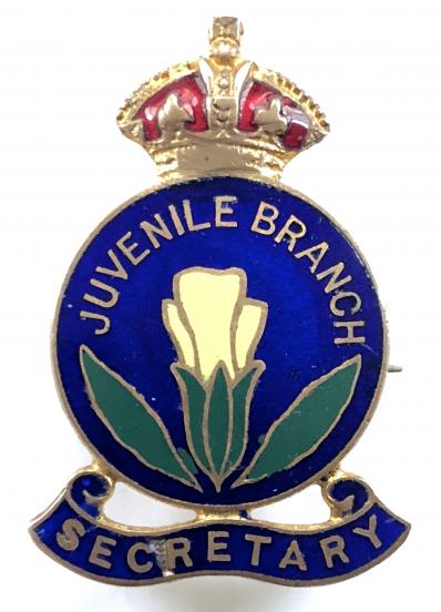 Primrose League Juvenile Branch Secretary Victorian political badge