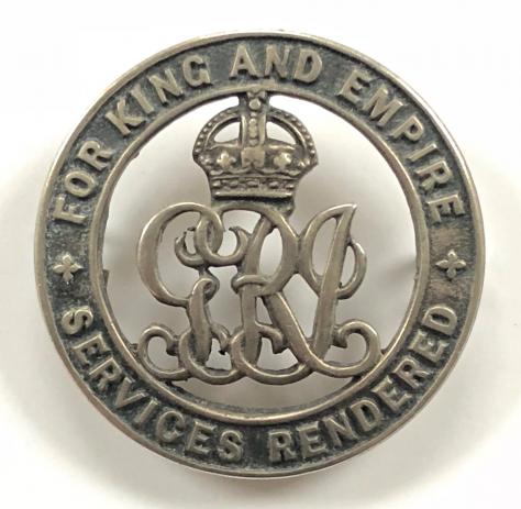 WW1 Royal Army Medical Corps RAMC silver war badge