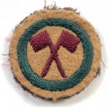 Boy Scouts Signaller proficiency khaki felt cloth badge circa 1909 pattern
