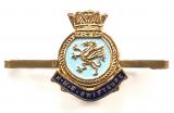 Royal Navy HMS Swiftsure ships crest gilt and enamel badge