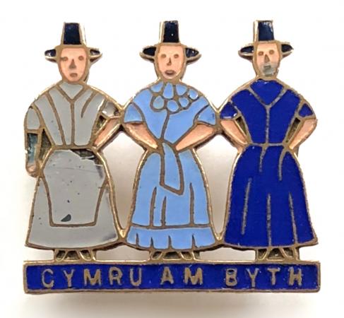 CYMRU AM BYTH Wales forever patriotic or song badge