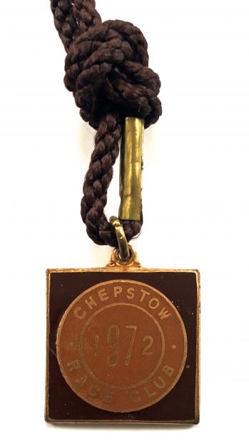 1972 Chepstow Race Club horse racing badge