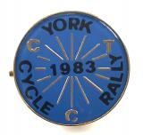 Cyclists Touring Club 1983 CTC York rally badge