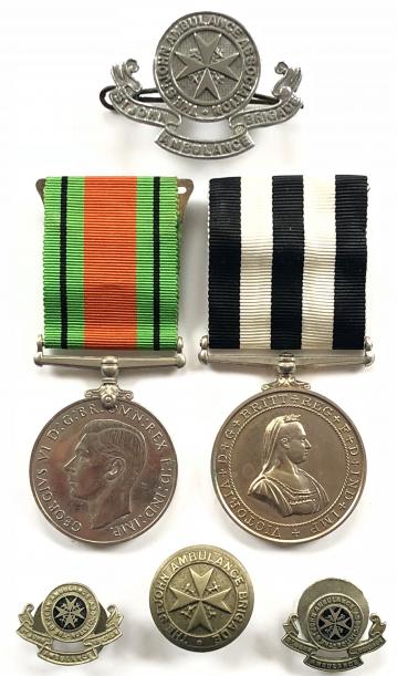 Service Medal of the Order of St John and Second World War Defence Medal