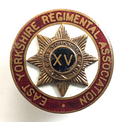 East Yorkshire Regimental Association OCA numbered badge
