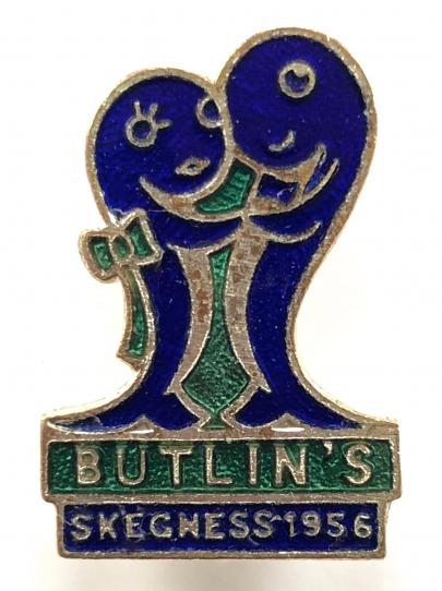 Butlins 1956 Skegness holiday camp dancing fish badge