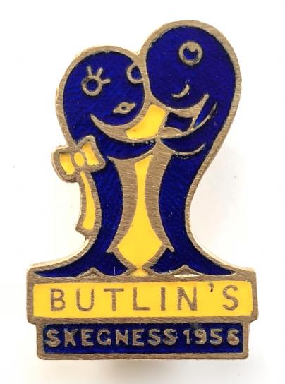 Butlins 1956 Skegness holiday camp dancing fish badge