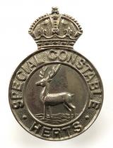 Hertfordshire Special Constable police cap badge