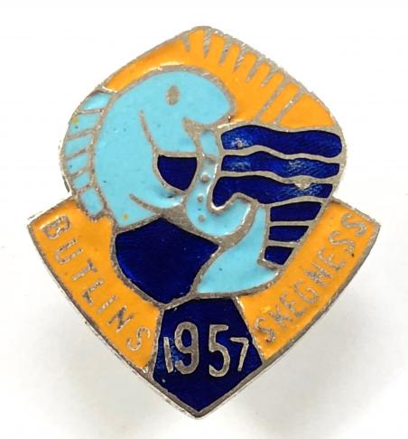 Butlins 1957 Skegness fish saxophone badge