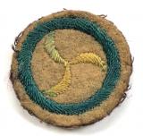 Boy Scouts Missioner proficiency khaki felt cloth badge circa 1909 pattern