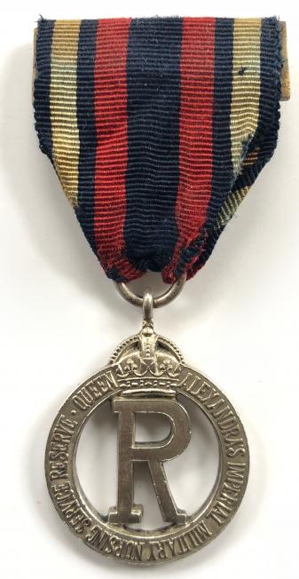 WW1 QAIMNSR silver tippet badge medal