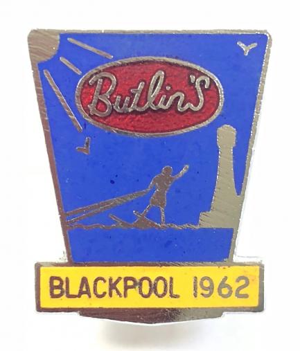 Butlins 1962 Blackpool holiday camp surfboarder badge