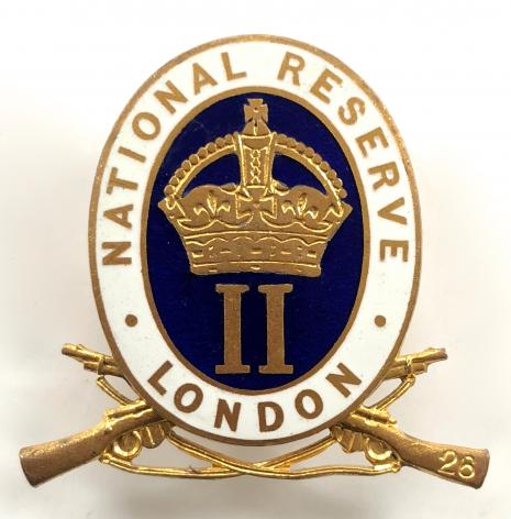 WW1 National Reserve Class II Stoke Newington London badge