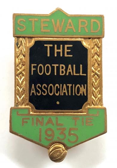The Football Association Final Tie 1935 Steward badge