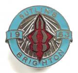 Butlins 1963 Brighton holiday camp lantern badge