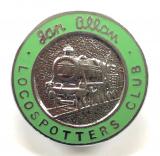 Ian Allan Locospotters Club Southern Region green enamel badge circa 1950's