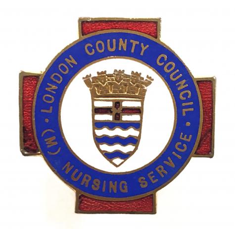 London County Council (M) Nursing Service male nurse badge pre 1953