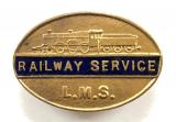 WW2 London Midland Scottish Railway LMS war service PIN badge D71764