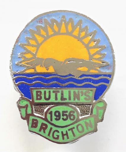 Butlins 1956 Brighton holiday camp badge