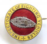WW2 Inspectorate Of Fighting Vehicles tank pin badge