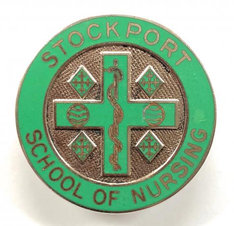 Stockport School of Nursing nurses qualification badge Greater Manchester