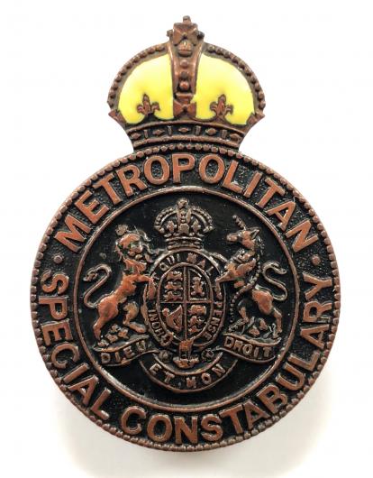 WW1 Metropolitan Special Constabulary London Police Sergeant badge