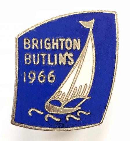 Butlins 1966 Brighton holiday camp yacht badge