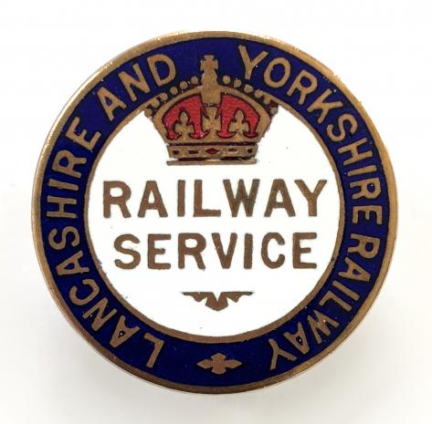 WW1 Lancashire & Yorkshire Railway war service badge