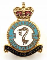 RAF No 543 Squadron Royal Air Force badge c1950s