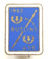 Butlins 1962 Ayr holiday camp badge Scotland