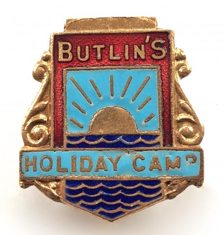 Butlins 1951 Ayr holiday camp undated badge Scotland