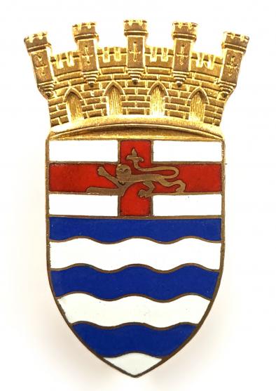 London County Council Ambulance Service cap badge
