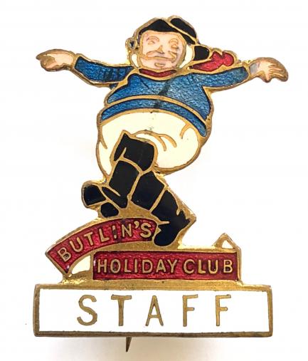 Butlins 1936 Skegness Holiday Club jolly fisherman pre-war Staff badge
