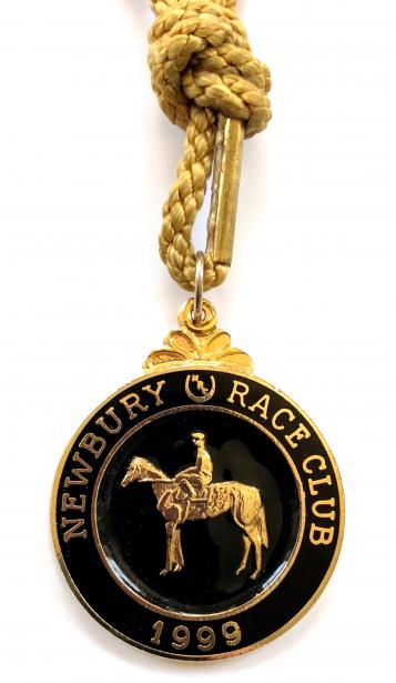 1999 Newbury Race Club horse racing membership badge