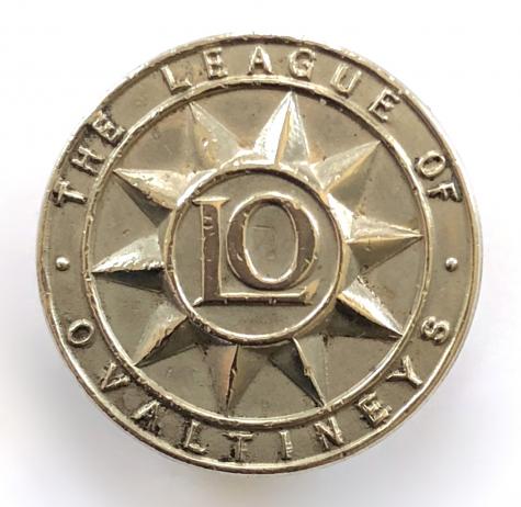 League of Ovaltineys children's club white metal star of merit badge