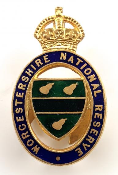 WW1 National Reserve Worcestershire home front badge