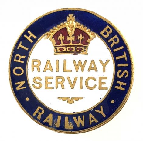 WW1 North British Railway NBR war service badge