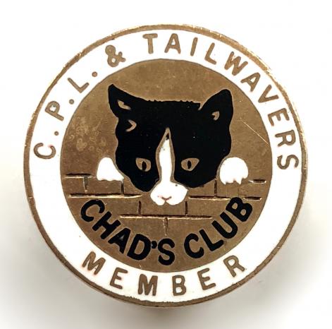 Cats Protection League & Tailwavers Chad's Club membership badge