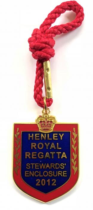 2012 Henley Royal Regatta stewards enclosure badge