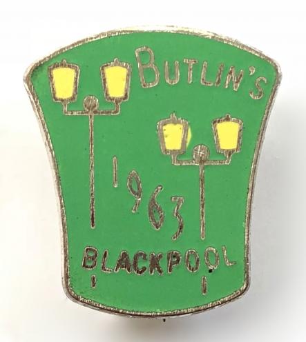 Butlins 1963 Blackpool holiday camp illuminations badge