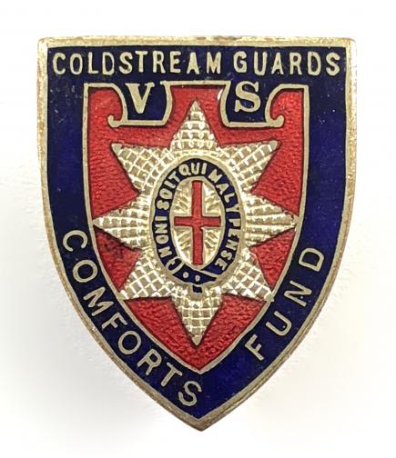 Coldstream Guards Comforts Fund officially numbered badge