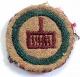 Boy Scouts Cook proficiency khaki felt cloth badge circa 1909 pattern