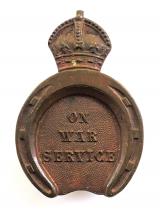 WW1 On war service Farrier badge for supplying horseshoes to British Army