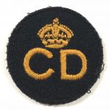 Civil Defence Home Front embroidered cloth uniform breast badge circa 1941