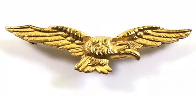 WW2 Royal Air Force aircrew wing pin badge
