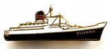 RMS Sylvania Cunard Line souvenir steamship badge