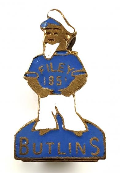 Butlins 1951 Filey holiday camp sailor man badge