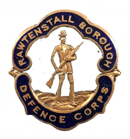 Rawtenstall Borough Defence Corps Lancaster Volunteer Training Corps badge