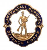 Rawtenstall Borough Defence Corps Lancaster Volunteer Training Corps badge